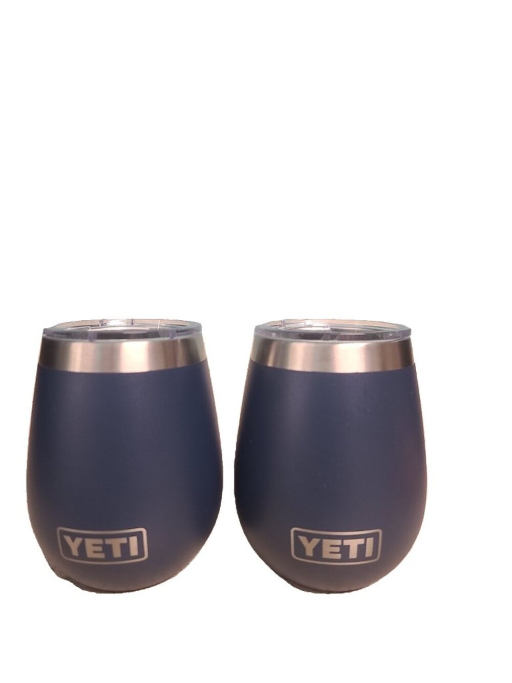 Yeti 10 oz. Rambler Wine Tumbler w/ Mag Slider Lid Blue Set of 2